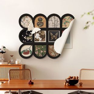 磁吸电表箱装饰画中古风免打孔电闸箱遮挡挂画电盒子总闸开关