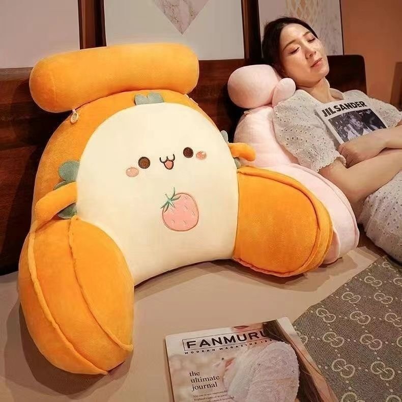 床头软包大靠背沙发靠垫宿舍学生枕头床上看书车用护腰垫靠枕抱枕