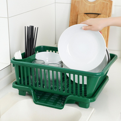 放碗架沥水架沥碗架碗柜收纳箱厨房置物架餐具滴水塑料架子装碗箱