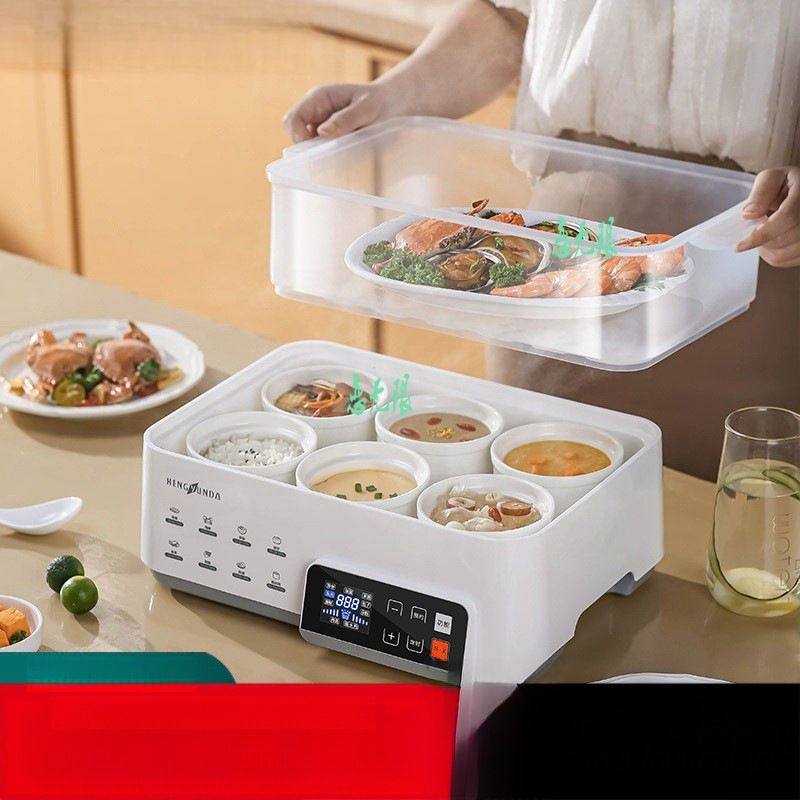 陶瓷炖盅隔水炖家用四人份6人带蒸笼电蒸锅多功能电炖锅蒸炖一体,厨房电器,电蒸锅/台式电蒸箱/肠粉机,淘宝优惠券,粉丝福利购,淘宝优惠卷