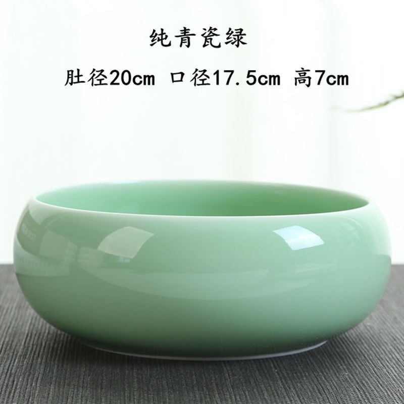 大号茶洗陶瓷茶渣缸水洗茶杯器皿家用茶具配件水培花盆小水盂笔洗