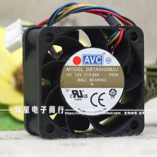 全新AVC DBTA0420B2U 4020 12V 0.50A S6700-24-EI 交换机 风扇