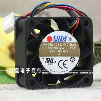 全新AVC DBTA0420B2U 4020 12V 0.50A S6700-24-EI 交换机 风扇