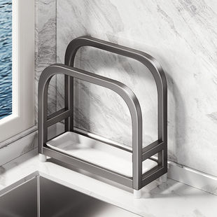 厨房不锈钢砧板置物架刀架案板锅盖刀具勺一体收纳架筷子菜板架