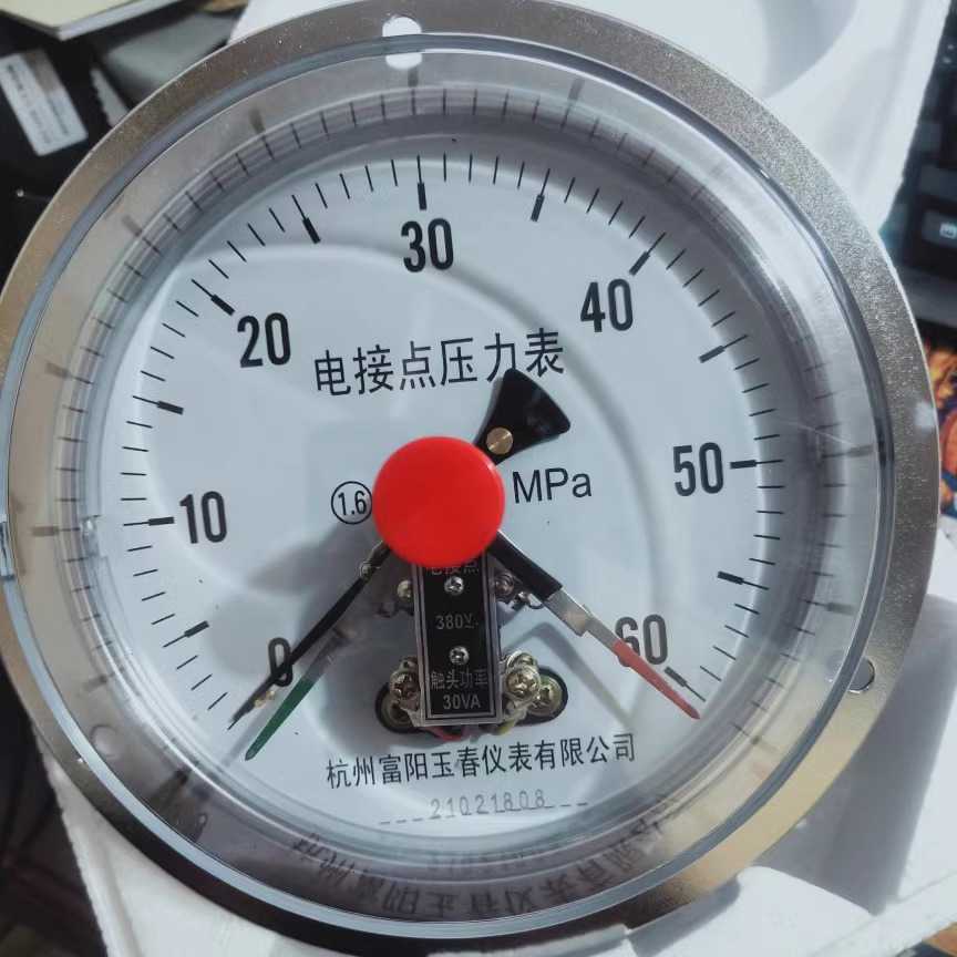 YXC150ZT轴向带边磁助式电接点压力表2.5/1.6/40/60mpa杭州富阳