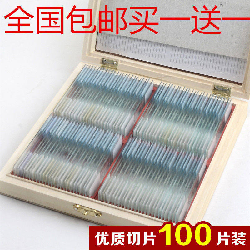 100片生物切片标本皖南牌显微镜标本实验玻片永久装片细胞载玻片