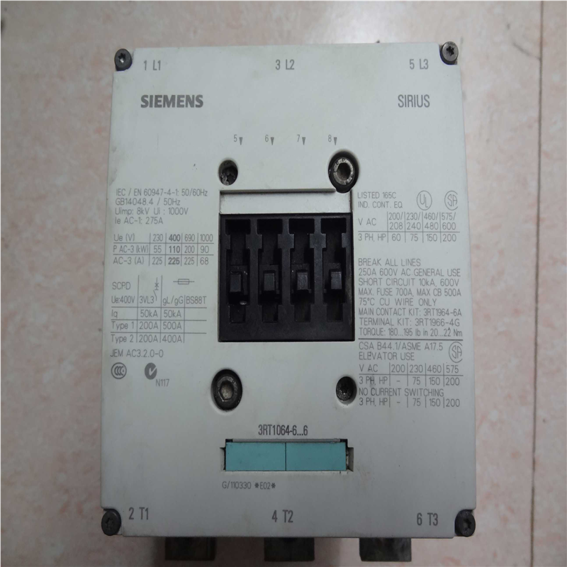 交流接触器 3RT1064-6AP36 线圈电压220V 处理（卡套电子）