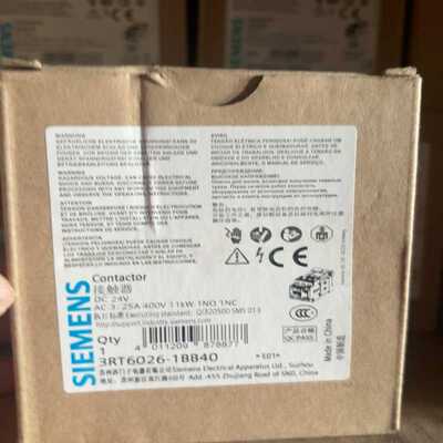 议~接触器3RT6026-1BB40 24VDC