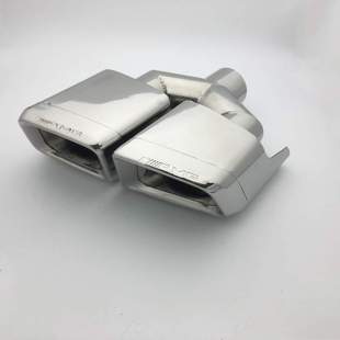 改装 E63方口双出四出排气管 奔驰W204C级W212E级AMG尾喉C63