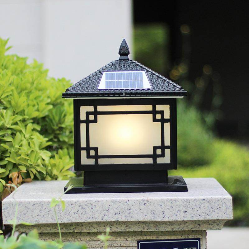 户外太阳能柱头灯别墅院子庭院防水门柱大门草坪灯装饰围墙柱子灯