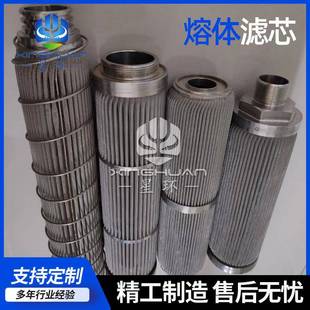 不锈钢滤芯工业液压滤芯316不锈钢折波网滤芯粉尘过滤熔体滤芯