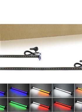 汽车LED多功能杠灯一拖二中网爆闪灯前后挡风警示灯车顶灯长条灯