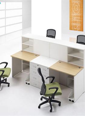 办公桌椅组合职员桌现代简约办公家具员工位屏风办公桌4/6/8人位