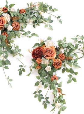 热卖仿真花拱门花2件套婚礼桌花摆件节日宴会室内室外装饰