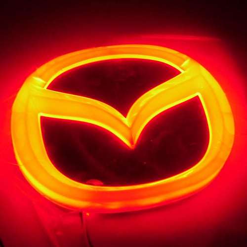 适用4D马自达3马自达2马自达6马自达8 CX7后尾标志led车标灯改装