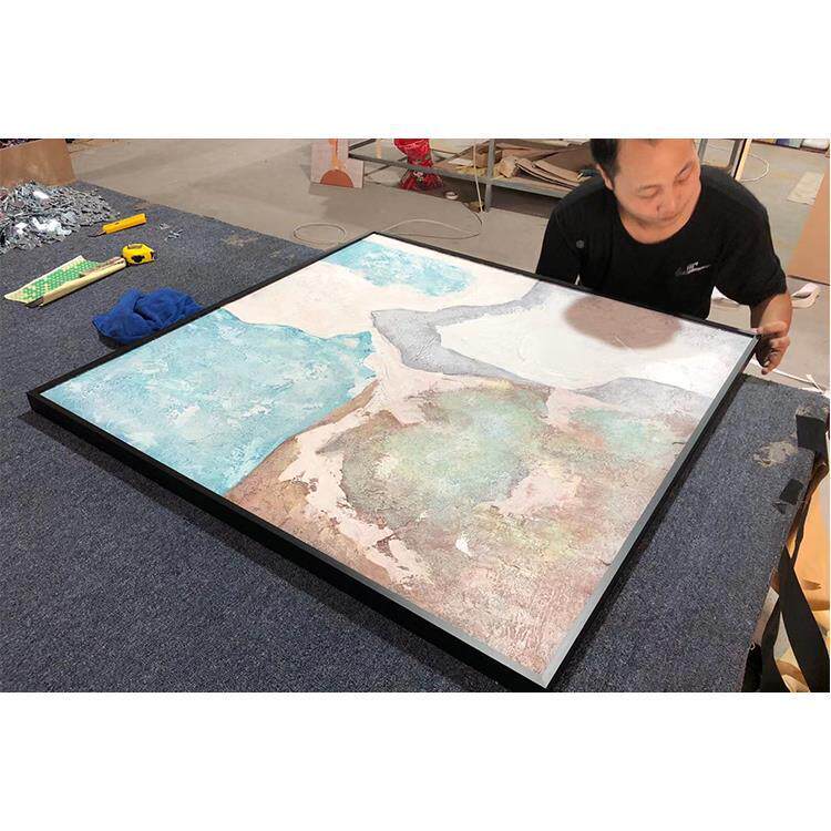 免装裱窄边油画FXH油框实木画布亚麻画布大框尺寸内框外带框