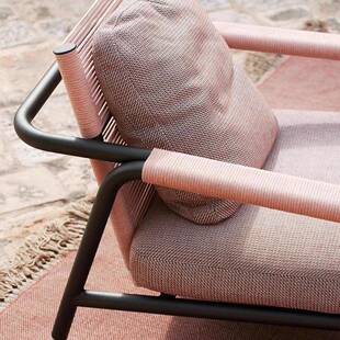 户外阳台家沙发藤编花园院三PYM件套茶庭几合时组尚藤椅露天室外