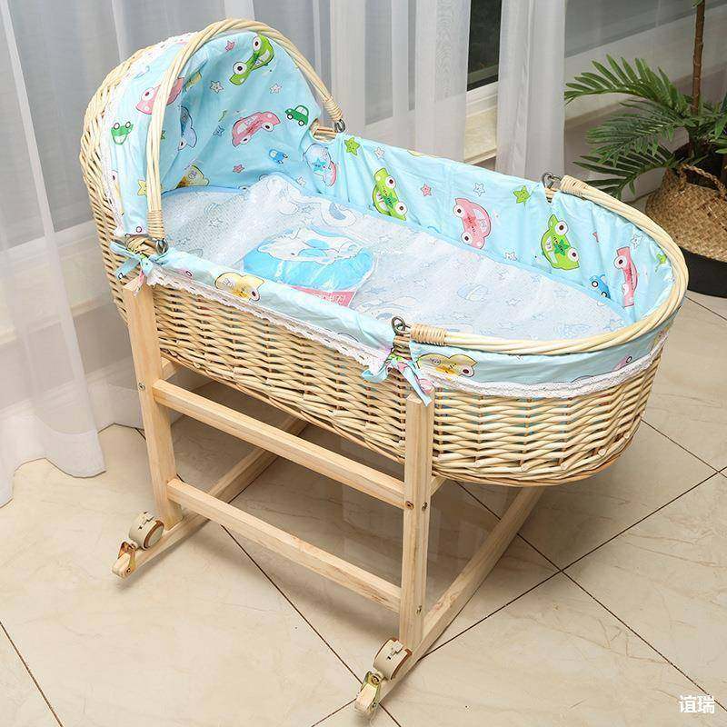 婴儿篮手5提篮摇子篮床藤编老式摇左右车载推两用车新生新儿摇窝,住宅家具,婴儿床,淘宝优惠券,粉丝福利购,淘宝优惠卷
