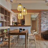 竹艺竹编吊灯餐厅饭藤艺编店织鸟手巢竹灯式 创意YE471工编织欧竹