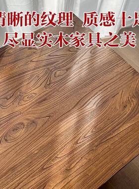 榆木吧大板桌老门板实老木做旧XOS原木桌板飘窗台民一台字板宿地