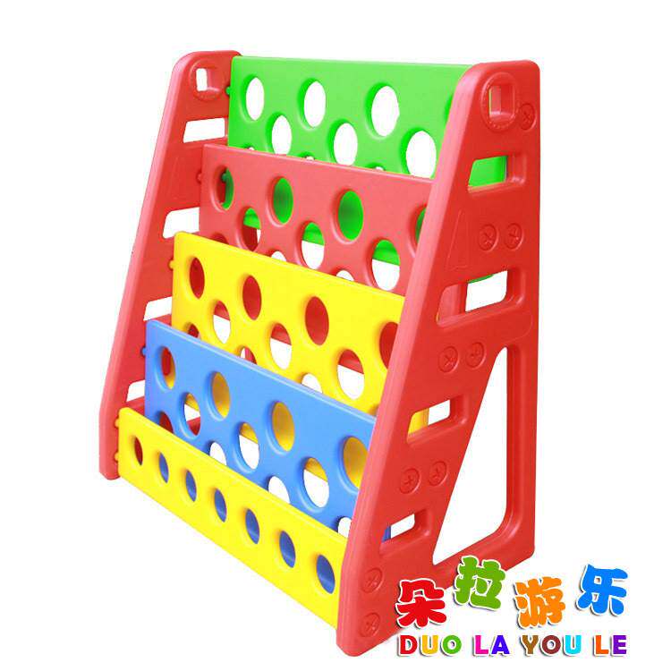 加厚幼儿书架/儿童书架/幼儿园书柜/塑料架宝宝书架卡通书柜