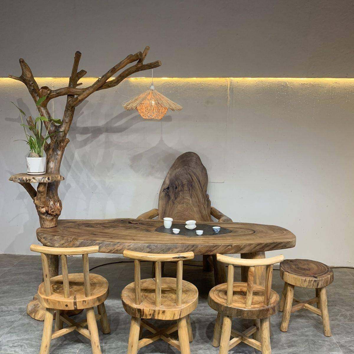 具香木家复古实木茶桌椅几组合EZV现代简约中式樟大板办公茶台茶,住宅家具,茶几,淘宝优惠券,粉丝福利购,淘宝优惠卷