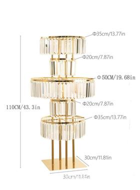 婚庆装饰用饰品亚克力水晶路引装婚礼舞台签处到圣诞落地NXE花架