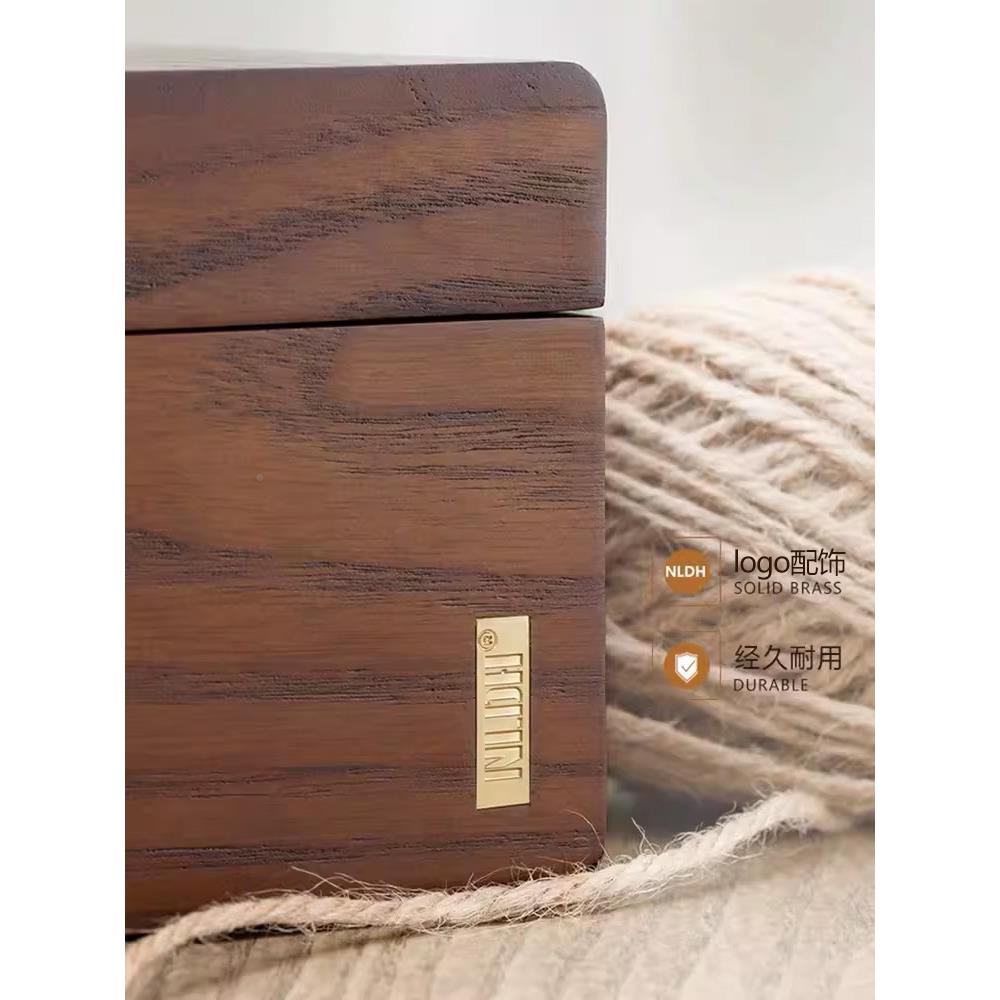 实木针线家用盒十字绣新便携缝纫F96JM965线盒针线包工具收纳盒套
