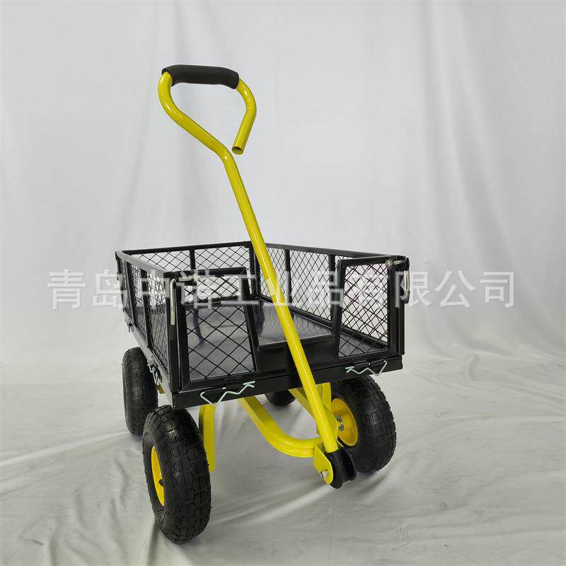 花园用品花手推车花园网车四KRC板车平板园网外架板车轮户海滩拖