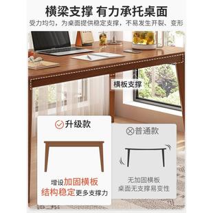 极实木书桌家用卧室书房简电脑桌习RYP简约学简生学写字台易桌椅
