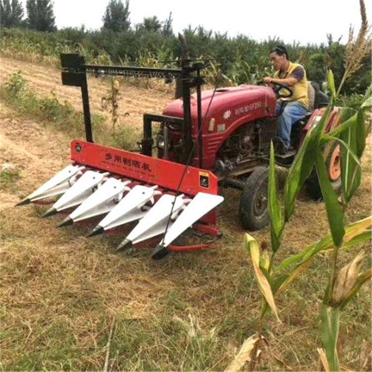 ZEH秸秆艾草香草青稞前置晒机小香桑条单株直立割农作茴物收获机