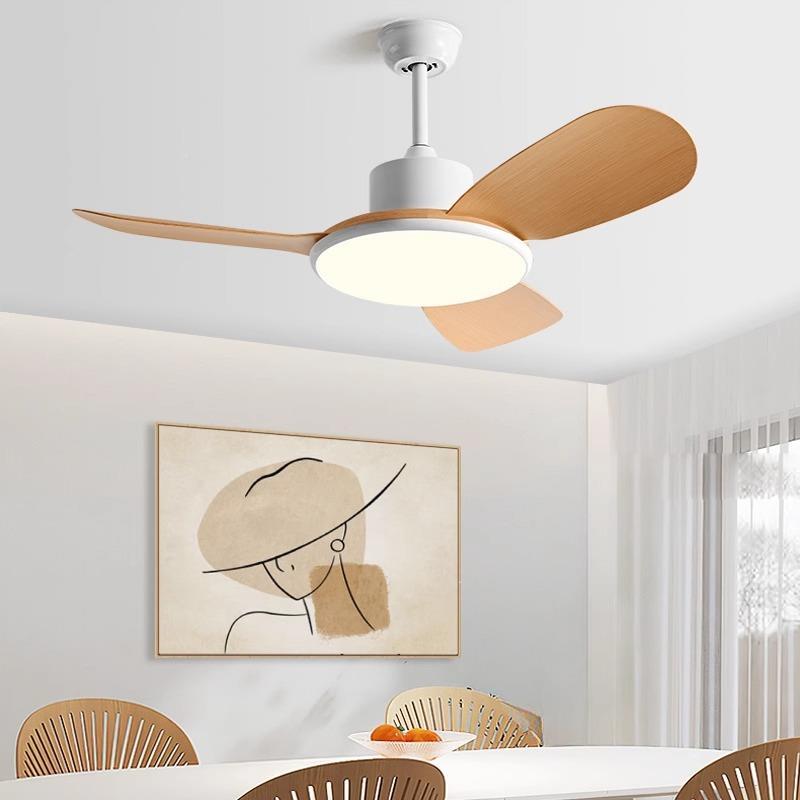 美H56寸厅吊扇风灯家22用吊顶风扇吊灯大风餐力式客厅扇灯全光谱