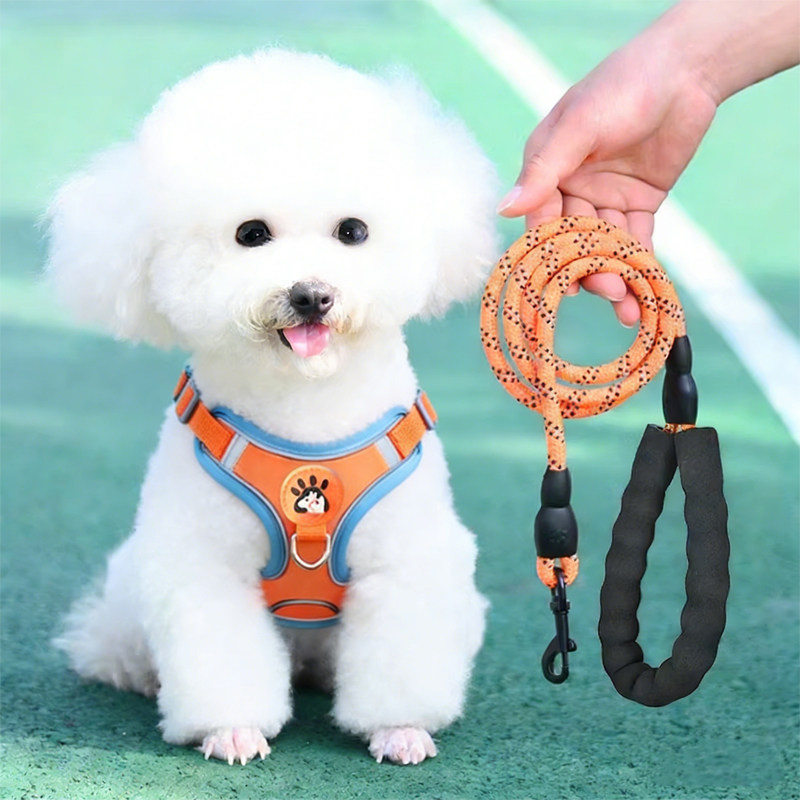 防爆冲宠物胸背牵引绳小型犬泰迪夜间反光魔术贴遛狗绳,宠物/宠物食品及用品,狗牵引绳,淘宝优惠券,粉丝福利购,淘宝优惠卷
