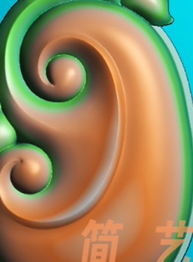 精雕图浮雕图MD33仿古龙头平安扣玉雕图bmp灰度图jdp