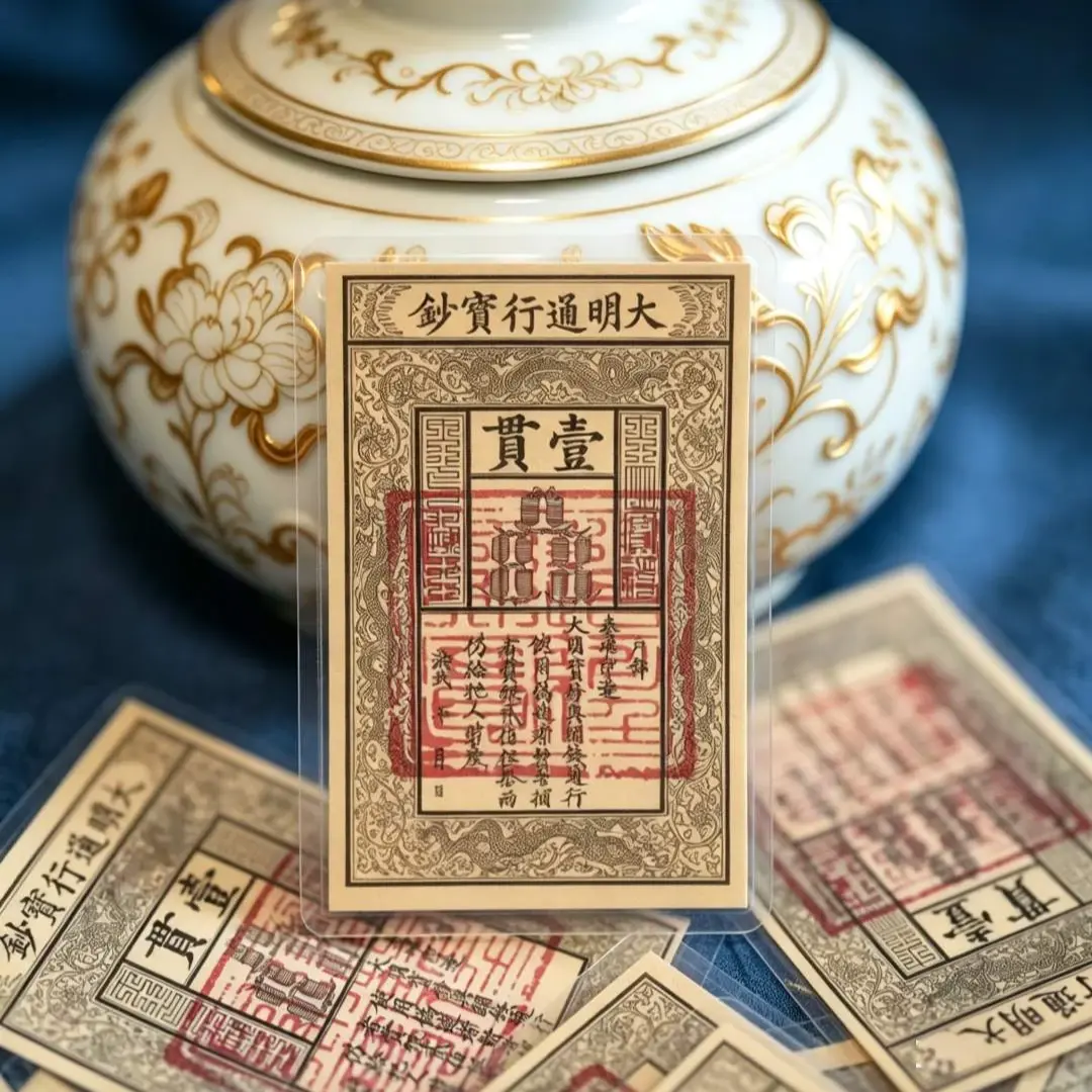 三青手作国风手绘卡片手机贴纸