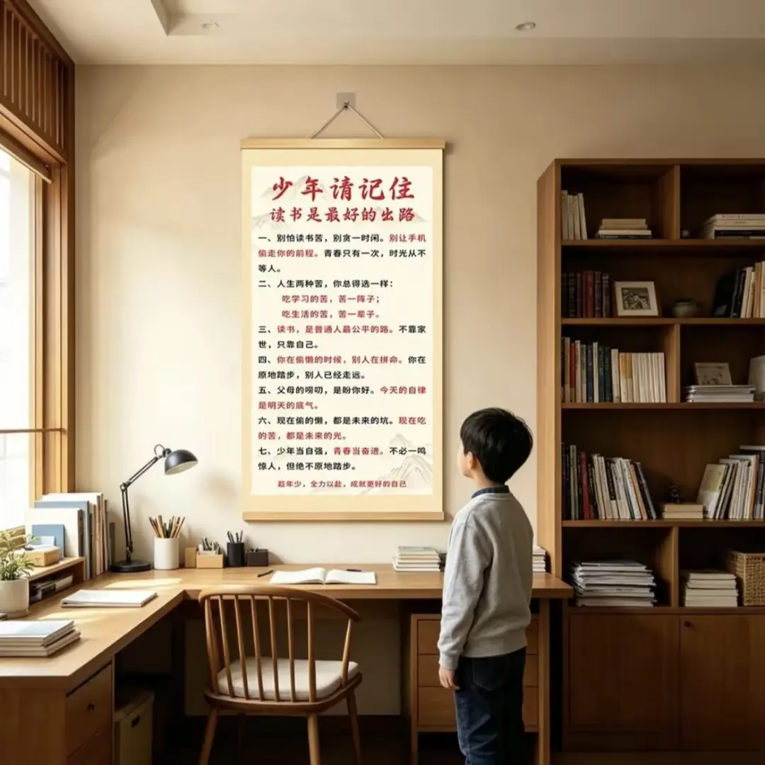读书是zui好的出路新中式挂画