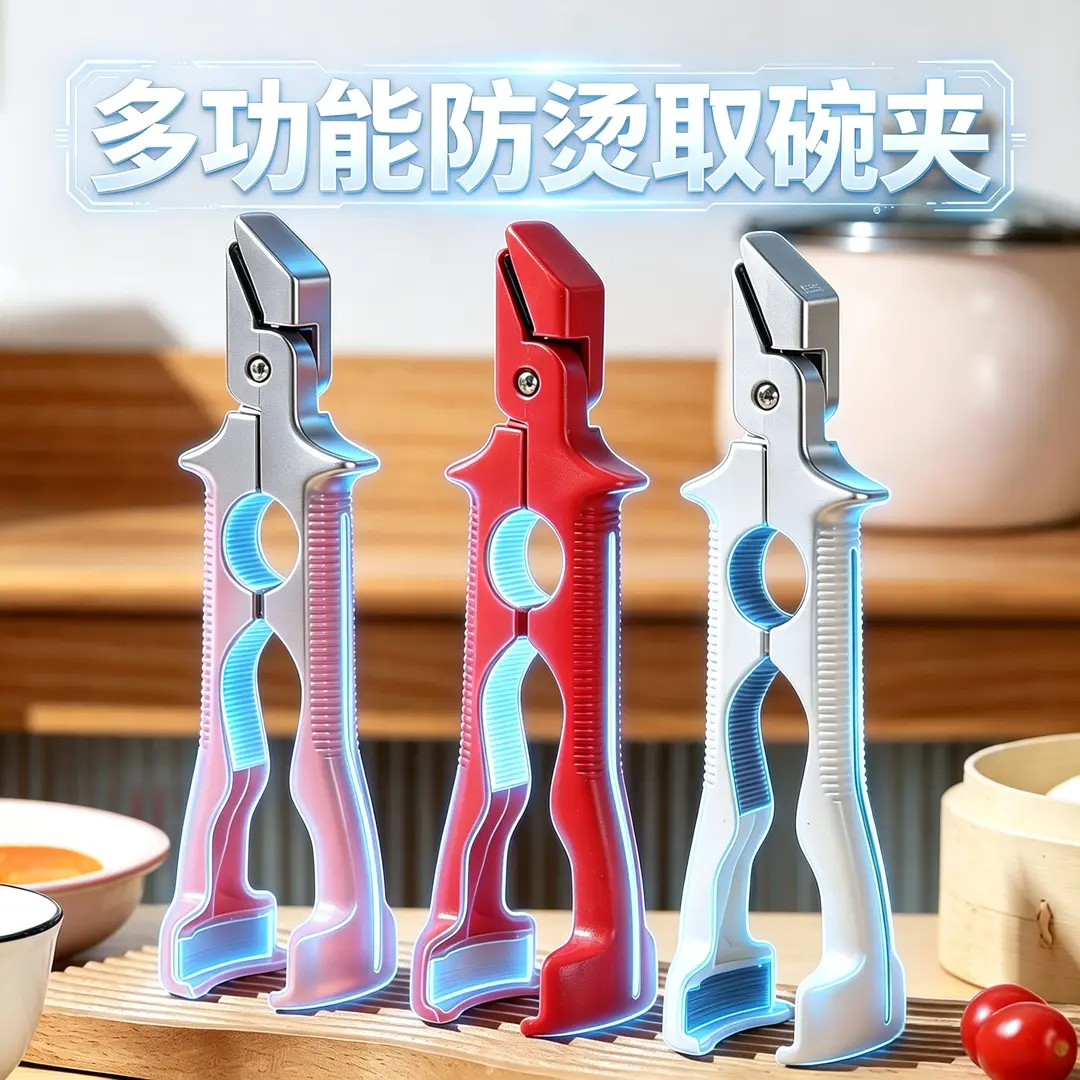 升级款盘子三合一防烫夹取碗夹