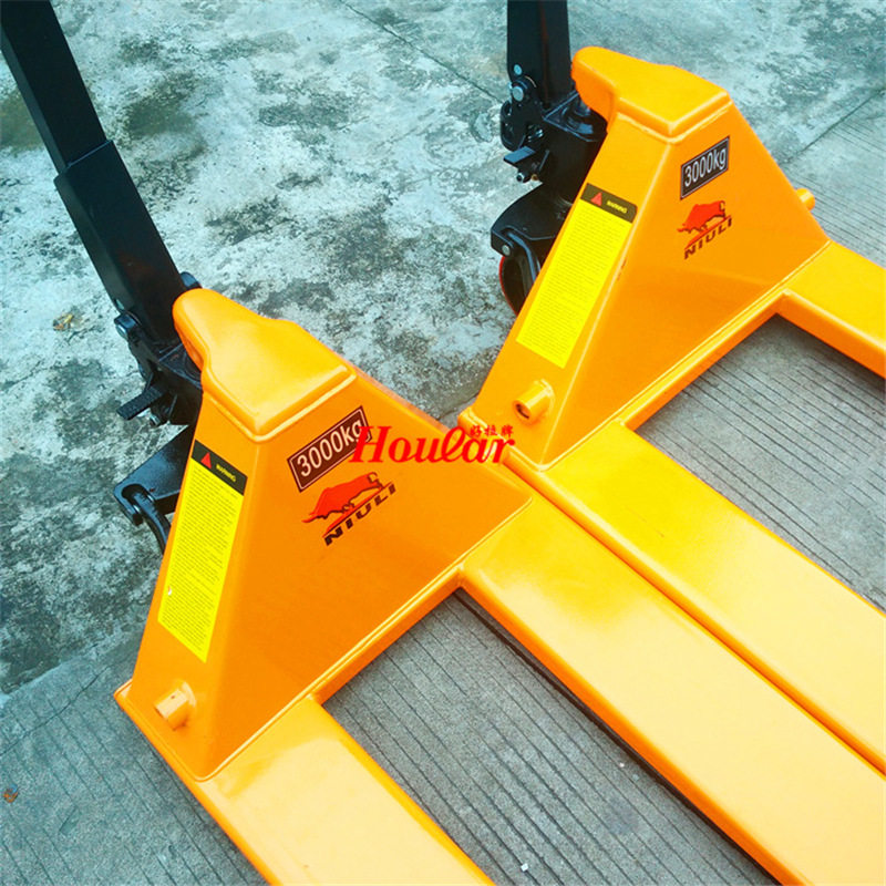 现货牛力niuli 2-3吨手动叉车 牛力液压托盘搬运 牛力手唧车地牛
