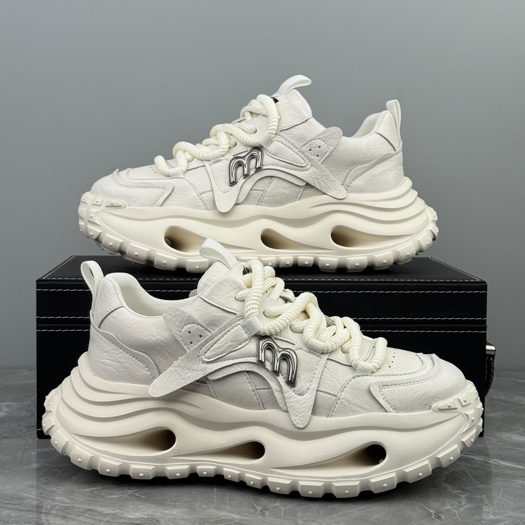 厚底老爹鞋男2026春季新款高级感超火增高男鞋潮流百搭休闲运动鞋,流行男鞋,老爹鞋,淘宝优惠券,粉丝福利购,淘宝优惠卷