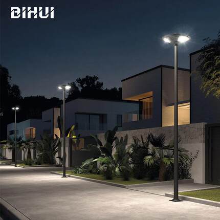 一体化太阳能led庭院灯300W户外防水小区公园街道照明太阳能景观