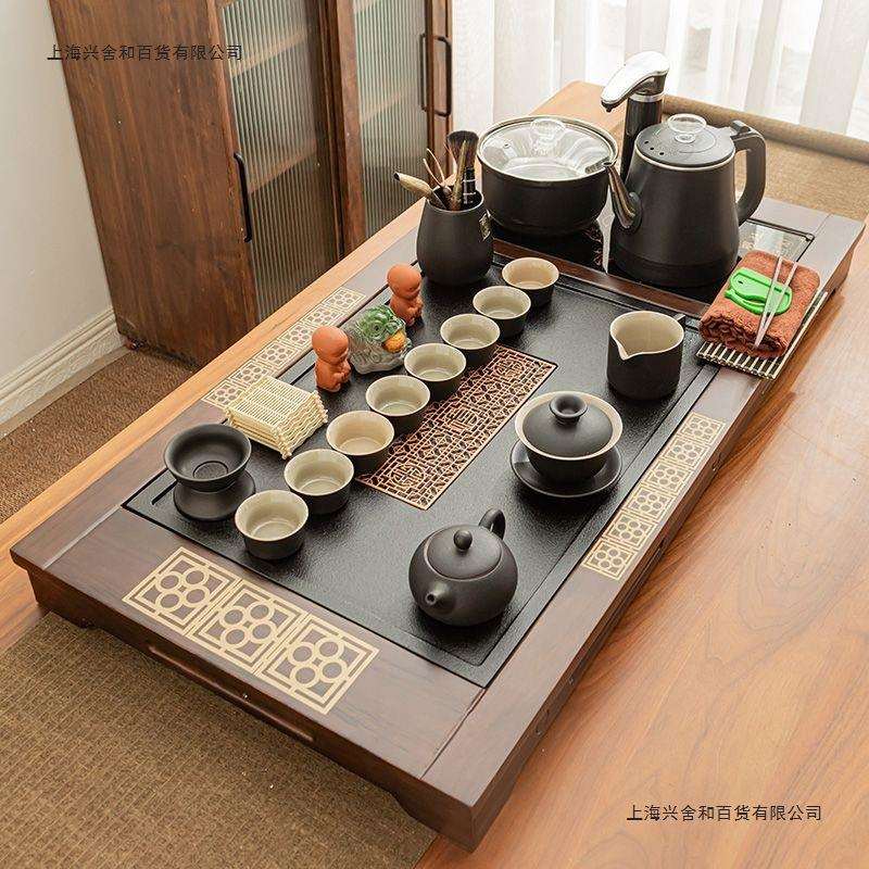 全自动大号茶盘茶台茶具套装家用客厅办公烧水壶防烫一体功夫整套