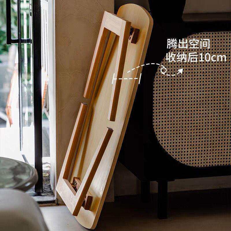 茶几折叠小户型实木桌子简约家用迷你简易阳台客厅餐桌两用桌