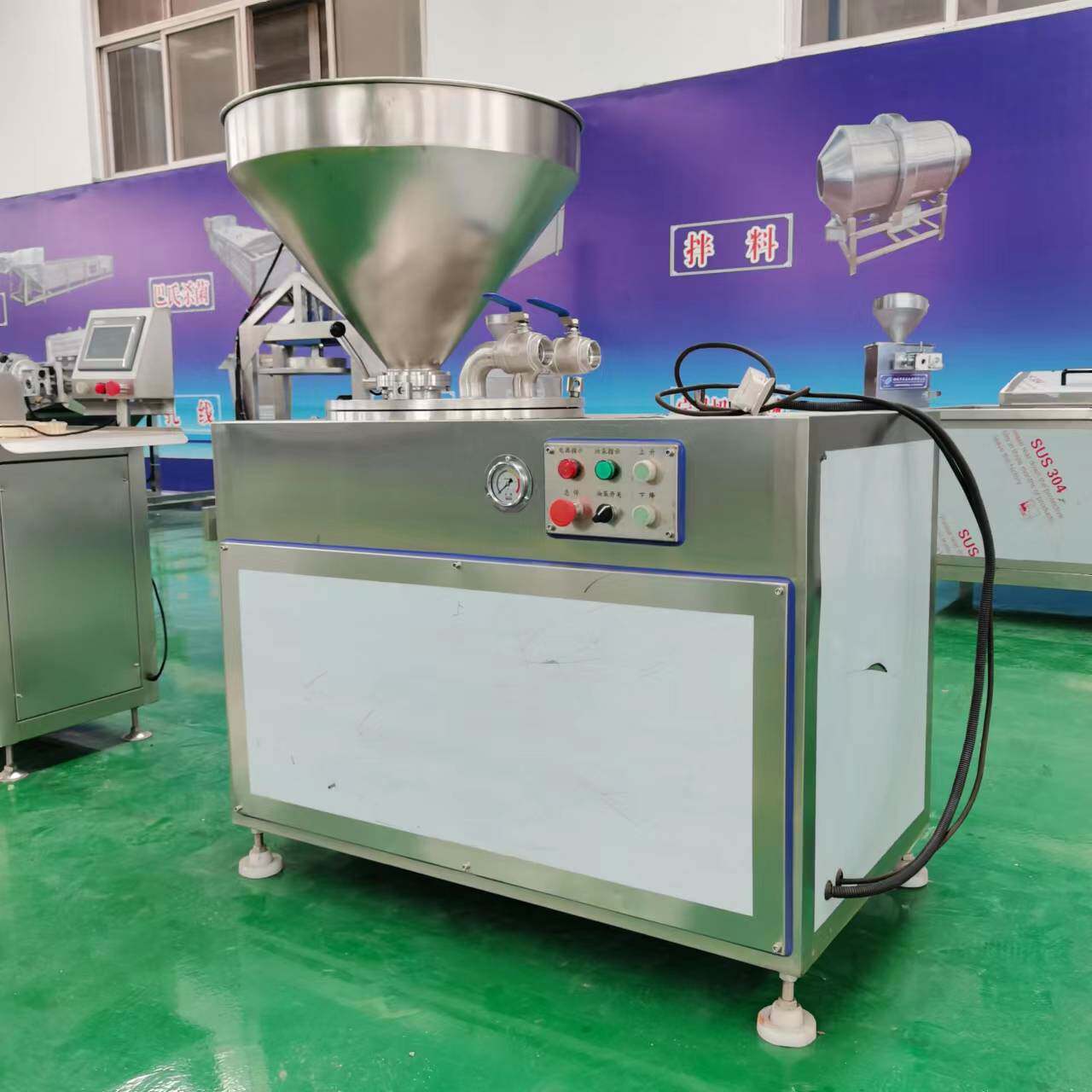 马肠加工设备双杆腊肠灌装机器小型扭结灌肠机爆款灌肠机省人工