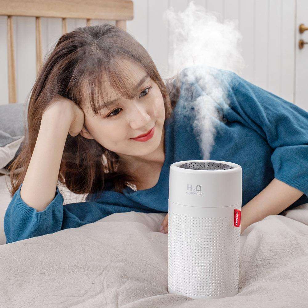 新品简易加湿器750毫升水箱带电池2000mAh卧室加湿器