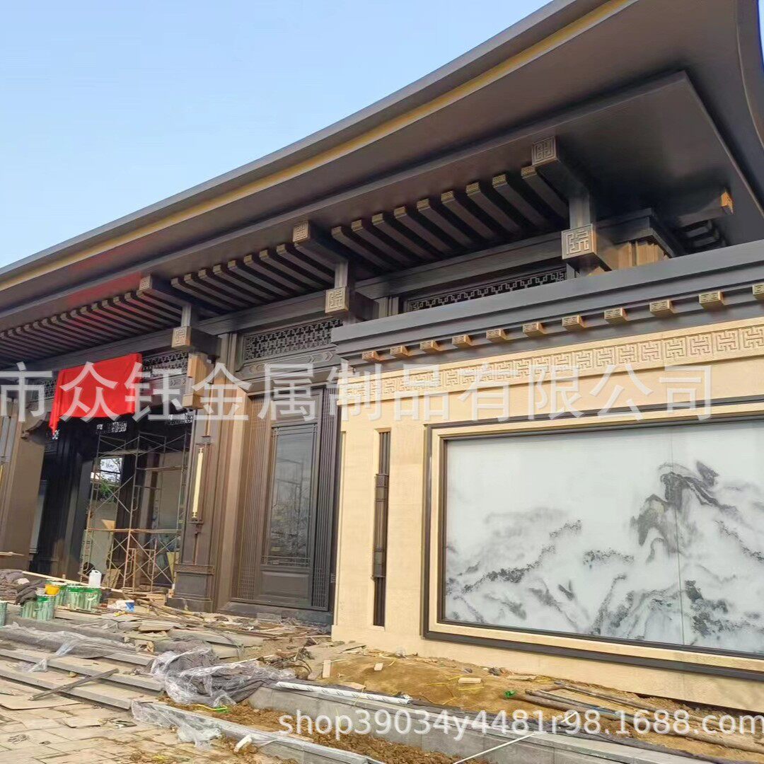 实力厂商打造！这款中式大门古典园林门楼廊架为您营造独特东方意