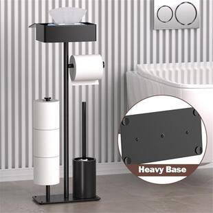 卫生间纸巾架落地立式卷纸架浴室置地厕纸架多用途手纸置物架