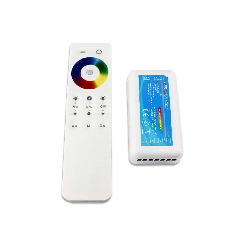 5路控制器2.4G触摸无线遥控RGB+CCT控制器LED灯带灯条控制器