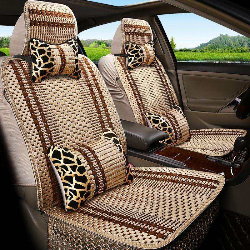 夏季冰丝汽车坐垫四季通用透气夏天专用全包汽车座套单座五座七座