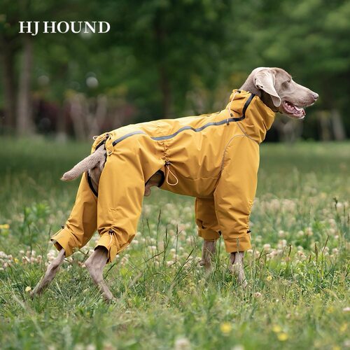 HJHOUND宠物狗狗棉服四脚全包亲肤保暖护肚可调节反光宠物衣服