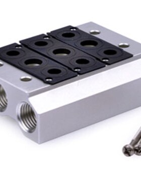 亚德客电磁阀底座 7V200M-2F/3F/4F/5F/6F/7F/8F/9F/10F/11F/12F